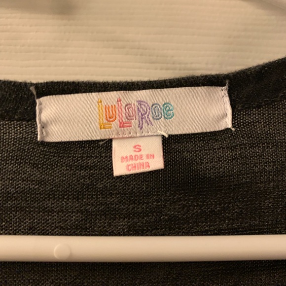 NWOT LuLaRoe Sarah Cardigan S, gray - Picture 3 of 4